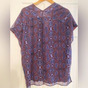Snake print top